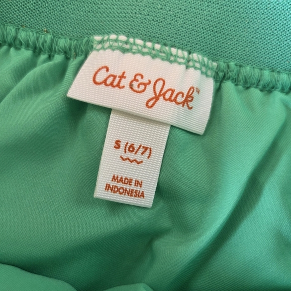 Cat & Jack New Shamrock Green & Gold Tutu Skirt Girls Small (6/7) Dance Dress up - Picture 2 of 8